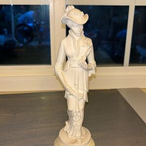 Vintage lady with a fan